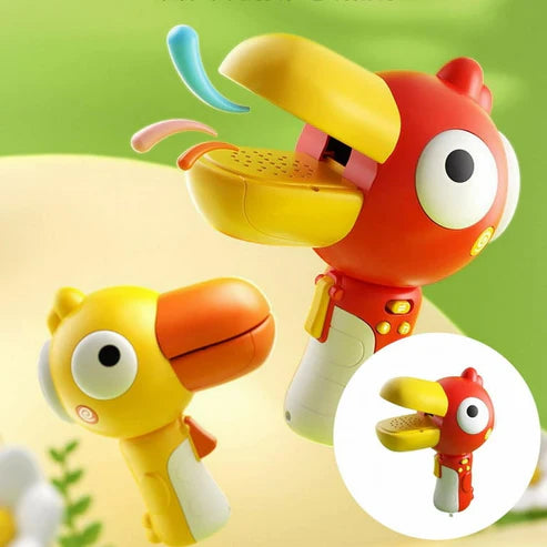 Kids Voice Changer Toy – Cartoon Bird with Megaphone, Recording & Prank Effects