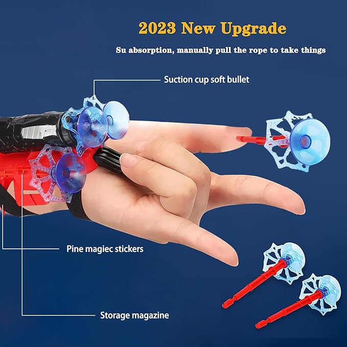Spider Web Launcher – Rapid-Fire Suction Cup Shooter for Kids
