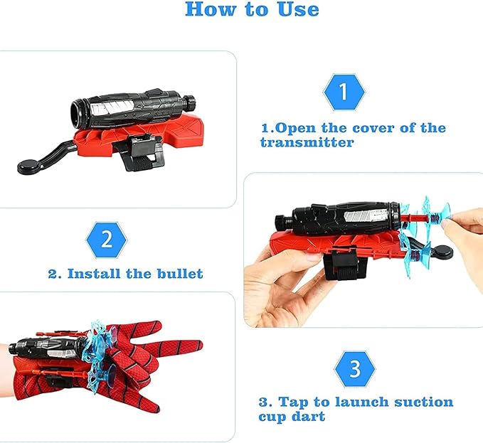Spider Web Launcher – Rapid-Fire Suction Cup Shooter for Kids